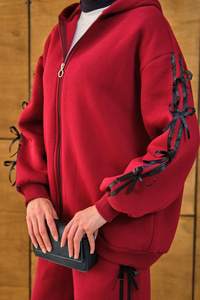 Kurdale Detaylı Takım Bordo