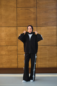 Kurdale Detaylı Takım Siyah