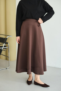 Kurdele Detay Etek Kahverengi