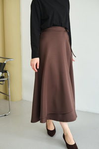 Kurdele Detay Etek Kahverengi