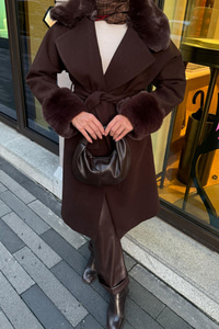 Kürk Detay Kaban Acı Kahve