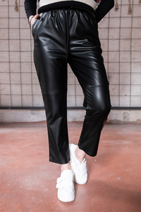 Uygun Fiyatlı KUS GOZLU DERI PANTOLON SIYAH | Loccomoda.com 