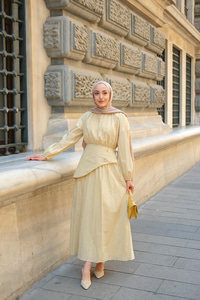 Kuşaklı Kraş Elbise Taş