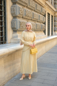 Kuşaklı Kraş Elbise Taş