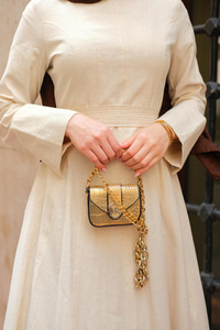 Lara Keten Elbise Krem