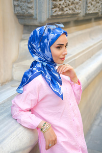 Lavanta Soft Eşarp Lacivert