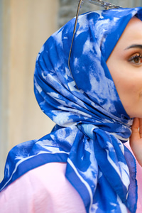 Lavanta Soft Eşarp Lacivert