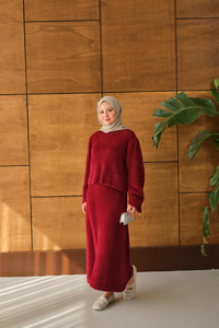 Lotus Etekli Takım Bordo