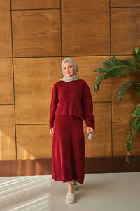 Lotus Etekli Takım Bordo