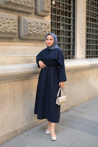 Lovise Rüzgarlık Elbise Lacivert