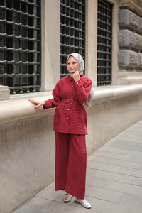 Lyocell Takım  Bordo