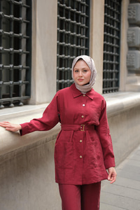 Lyocell Takım  Bordo