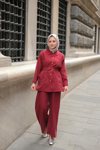 Lyocell Takım  Bordo