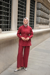 Lyocell Takım  Bordo