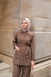 Lyocell Takım  Kahverengi