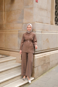 Lyocell Takım  Kahverengi