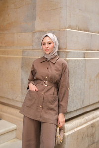 Lyocell Takım  Kahverengi