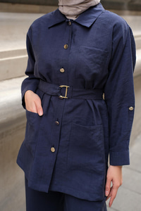 Lyocell Takım  Lacivert