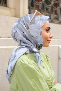 Manolya Soft Eşarp Gri