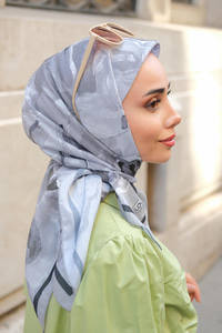 Manolya Soft Eşarp Gri