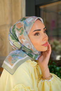 Manolya Soft Eşarp Yeşil