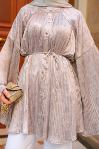 Margela Desenli Dik Piliseli Gömlek Taş