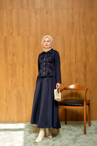 Menra Kuşgözü Detaylı Takım Lacivert