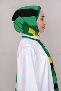 Uygun Fiyatlı MINIMAL DESEN SAL SARI-BEYAZ | Loccomoda.com 