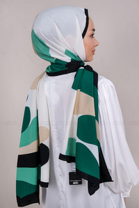 Uygun Fiyatlı MINIMAL DESEN SAL TAS-BEYAZ | Loccomoda.com 