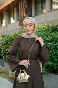 Minimal Omuz Çantası Altın Sarı