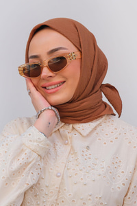 Mio Caz Eşarp Kahverengi