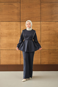 Nakış Detay Takım Lacivert