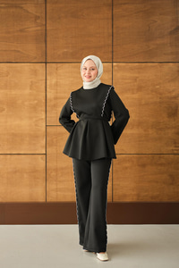 Nakış Detay Takım Siyah