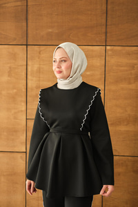 Nakış Detay Takım Siyah