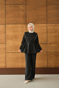 Nakış Detay Takım Siyah