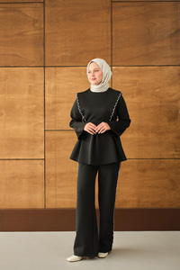 Nakış Detay Takım Siyah