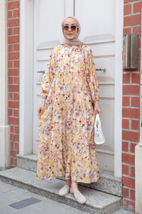 Nergis Desen Elbise Sarı