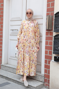 Nergis Desen Elbise Sarı