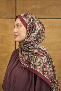 New Bahar Soft Şal Bordo