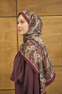 New Bahar Soft Şal Bordo