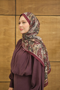 New Bahar Soft Şal Bordo