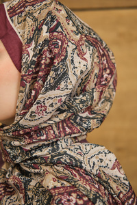 New Bahar Soft Şal Bordo