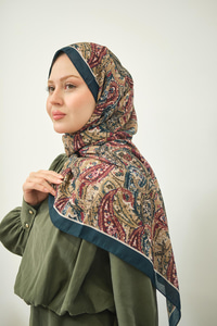 New Bahar Soft Şal Zümrüt Yeşil