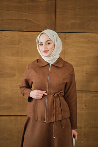 Nubuk Detay Bel Bağlamalı Takım Taba