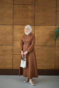 Nubuk Detay Bel Bağlamalı Takım Taba