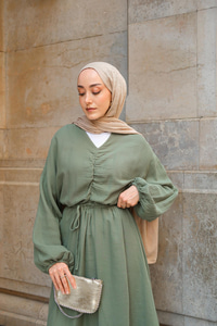 Olivia Elbise Haki Yeşil