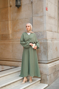 Olivia Elbise Haki Yeşil