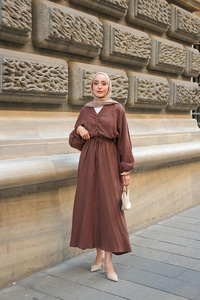 Olivia Elbise Kahverengi