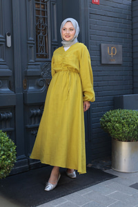 Olivia Elbise Yağ Yeşil