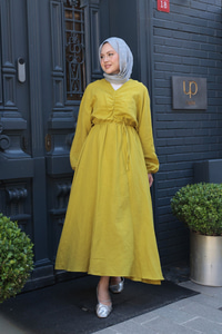 Olivia Elbise Yağ Yeşil